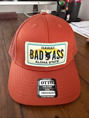 NWT OTTO Bad Ass License Plate Trucker Cap
